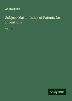 Subject-Matter Index of Patents for Inventions - Anonymous