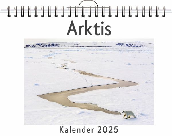 Arktis - (Wandkalender 2025, Kalender DIN A4 quer, Monatskalender im Querformat mit Kalendarium, das perfekte Geschenk)