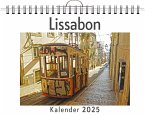 Lissabon - (Wandkalender 2025, Kalender DIN A4 quer, Monatskalender im Querformat mit Kalendarium, das perfekte Geschenk)