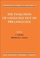 The Evolution of Language out of Pre-language