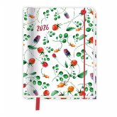 Trötsch Taschenkalender A6 Wire-O Motiv Früchte 2026 mit Postkarten