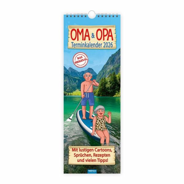 Trötsch Maxi-Streifenkalender Oma und Opa Terminkalender 2026 Trötsch Maxi-Streifenkalender Oma und Opa Terminkalender 2026