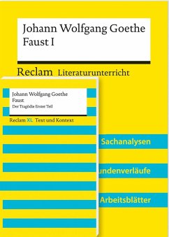 Cover Paket für Lehrkräfte 'Johann Wolfgang Goethe: Faust. Der Tragödie Erster Teil' (Textausgabe und Lehrerband). 2 Bände eingeschweißt