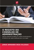 O REGISTO DO CONSELHO DE ADMINISTRAÇÃO