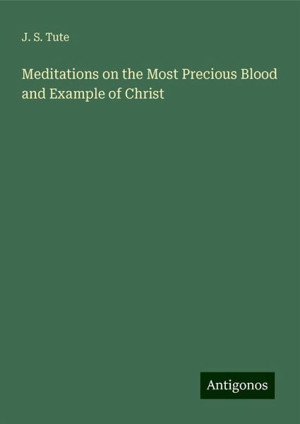 Meditations on the Most Precious Blood and Example of Christ