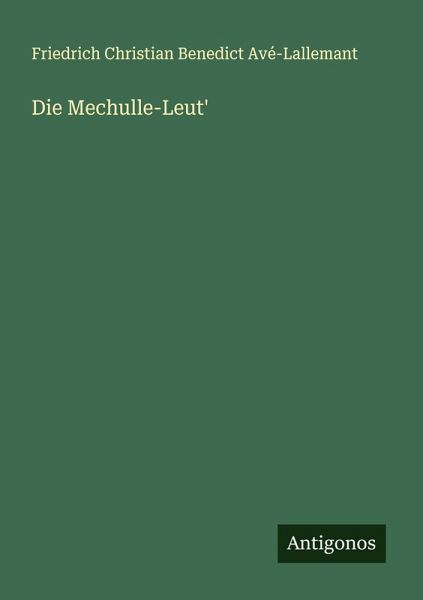 Die Mechulle-Leut' Die Mechulle-Leut'