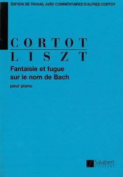 Cover FANTAISIE ET FUGUE SUR LE NOM DE BACH POUR PIANO CORTOT, ALFRED, ED.