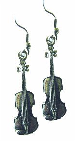 Earrings Violin Cover Earrings Violin