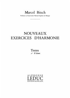 Cover BITSCH NOUVEAUX EXERCICES D'HARMONIE VOLUME 1:TEXTES BL862