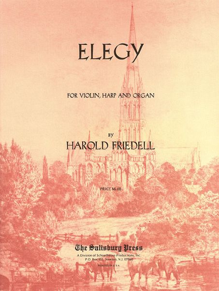 Harold Friedell, Elegy Violin, Harp and Organ Buch