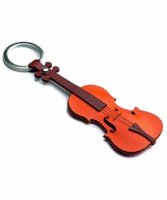 Italian Leather Keyring - Violin Cover Italian Leather Keyring - Violin