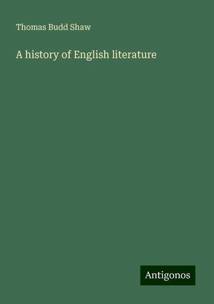 A history of English literature