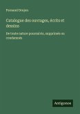Catalogue des ouvrages, écrits et dessins Catalogue des ouvrages, écrits et dessins
