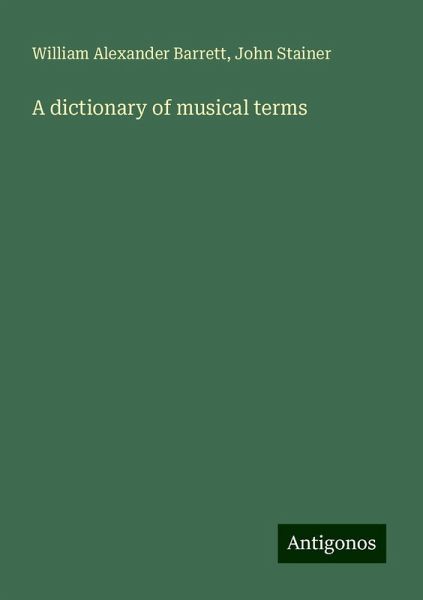 A dictionary of musical terms