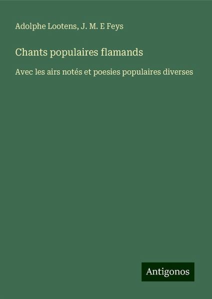 Chants populaires flamands Chants populaires flamands
