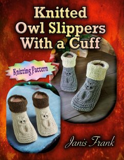 Cover Knitted Owl Slippers With a Cuff