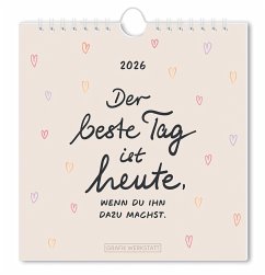 Cover Postkartenkalender 2026 Der beste Tag