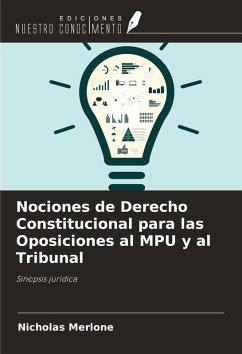 Cover Nociones de Derecho Constitucional para las Oposiciones al MPU y al Tribunal