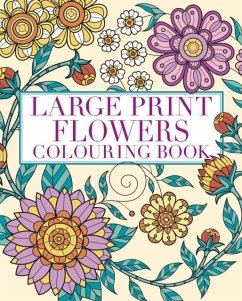 Cover Large Print Flowers Colouring Book