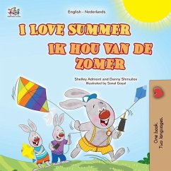 Cover I Love Summer (English Dutch Bilingual Children's Book)