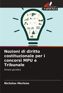 Cover Nozioni di diritto costituzionale per i concorsi MPU e Tribunale