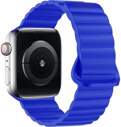 Cover Decoded Silicone Magnet Traction Loop Strap 38/40/41/42mm Cobalt