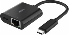 Belkin Connect USB-C Ethernet Adapter 100W PD schw. INC019btBK