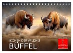 Büffel - Ikonen der Wildnis (Tischkalender 2025 DIN A5 quer), CALVENDO Monatskalender