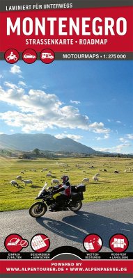 Cover MoTourMaps Montenegro Auto- und Motorradkarte 1:275.000