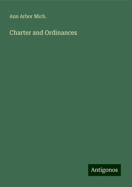 Charter and Ordinances