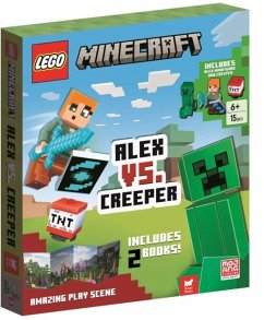 LEGO® Minecraft®: Alex vs. Creeper (with Alex minifigure, Creeper minibuild, LEGO pieces, 2 books and fold-out play scene) - Buster Books; Lego®