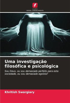 Cover Uma investigação filosófica e psicológica