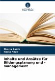 Inhalte und Ansätze für Bildungsplanung und -management Inhalte und Ansätze für Bildungsplanung und -management