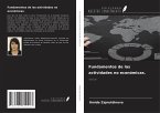 Fundamentos de las actividades no económicas. Fundamentos de las actividades no económicas.