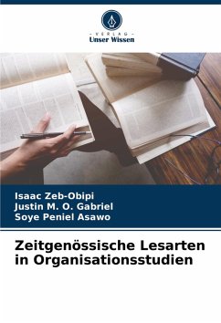 Cover Zeitgenössische Lesarten in Organisationsstudien