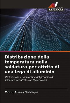 Cover Distribuzione della temperatura nella saldatura per attrito di una lega di alluminio