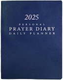 2025 Personal Prayer Diary and Daily Planner - Royal Blue (Italian Vinyl, Smooth)