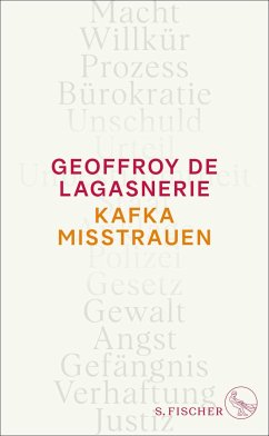 Kafka misstrauen   (Mängelexemplar) - De Lagasnerie, Geoffroy