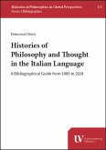 Histories of Philosophy and Thought in the Italian Language