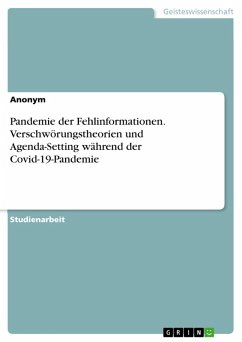 Cover Pandemie der Fehlinformationen. Verschwörungstheorien und Agenda-Setting während der Covid-19-Pandemie (eBook, PDF)