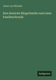 Cover Eine deutsche Bürgerfamilie nach einer Familienchronik