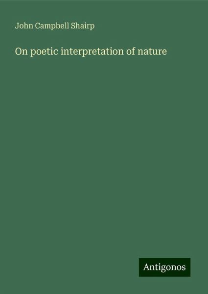 On poetic interpretation of nature On poetic interpretation of nature