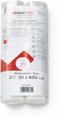 MagicVac 2 Vakuumierfolienrollen 30 cm x 6 m