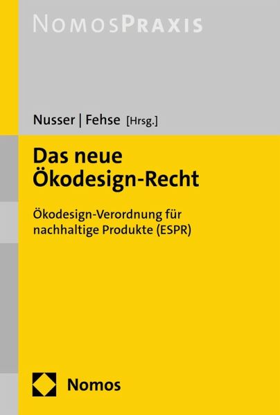 Das neue Ökodesign-Recht (eBook, PDF)