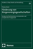 Förderung von Bürgerenergiegesellschaften (eBook, PDF)