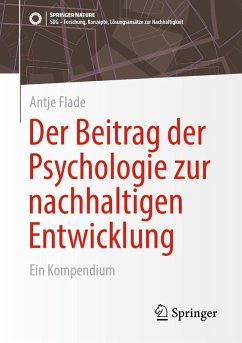 Cover Der Beitrag der Psychologie zur nachhaltigen Entwicklung (eBook, PDF)