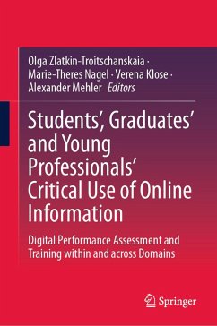 Cover Students', Graduates' and Young Professionals' Critical Use of Online Information (eBook, PDF)