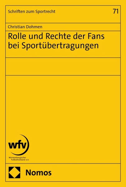 Rolle und Rechte der Fans bei Sportübertragungen (eBook, PDF)