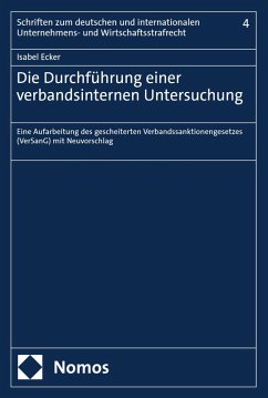 Cover Die Durchführung einer verbandsinternen Untersuchung (eBook, PDF)
