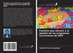 Factores que afectan a la gestión de los programas curriculares de AEPI - Jepkogei, Boinett Florence